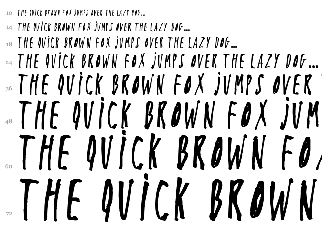 Yo Lobi font waterfall